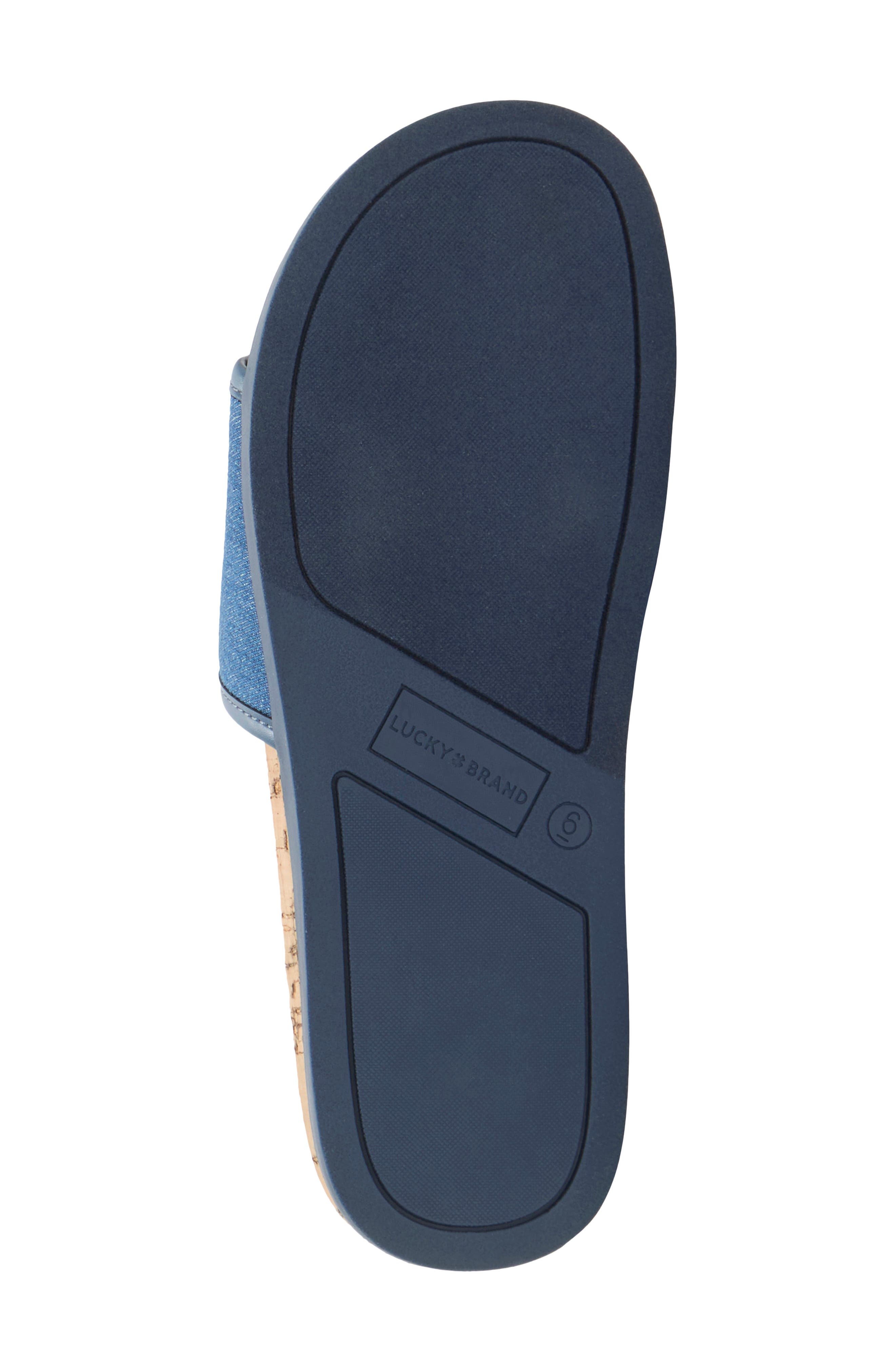Lucky Brand Dylina Slide Sandal, Alternate, color, Light Wash