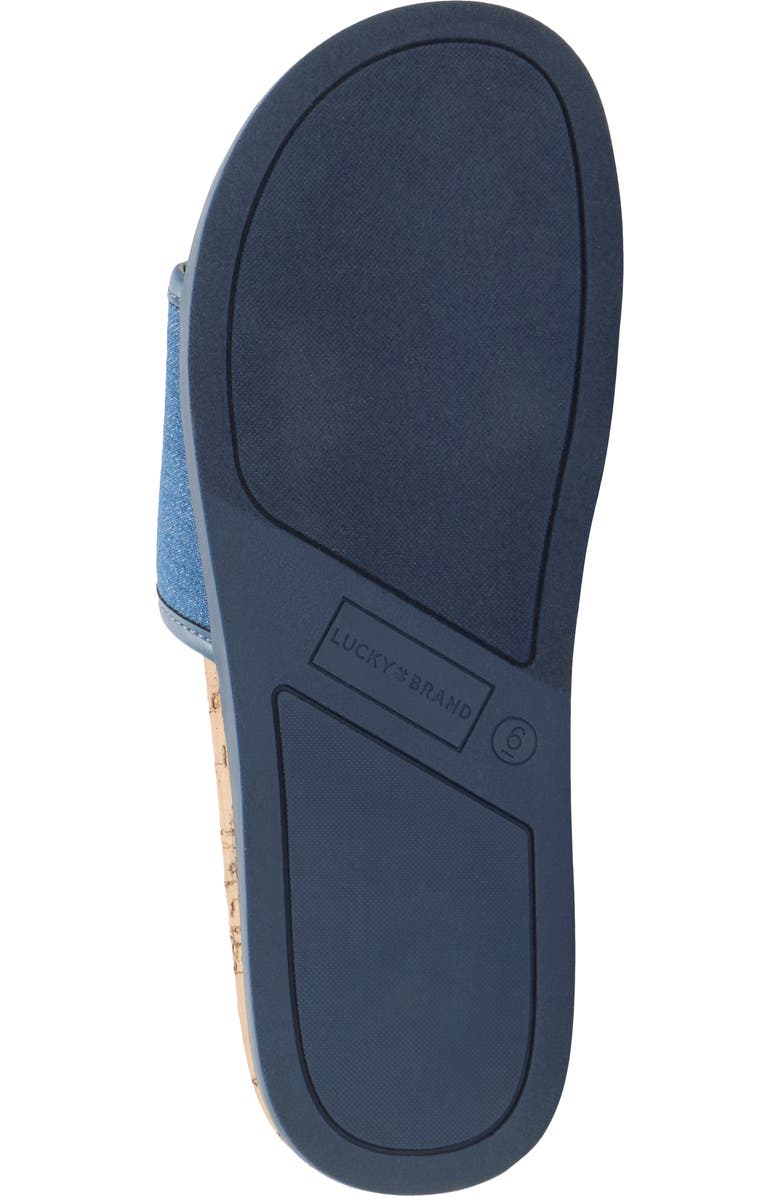 Lucky Brand Dylina Slide Sandal, Alternate, color, Light Wash