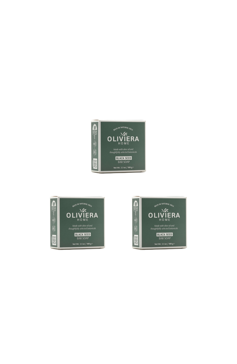 Oliviera Home Black Seed Bar Soap Trio, Alternate, color, Black