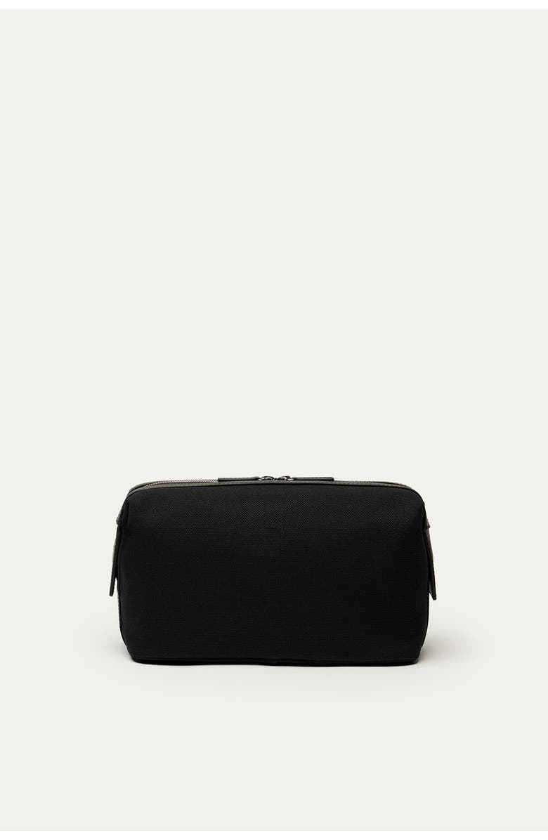 Want Les Essentiels Kenyatta Organic Cotton Canvas Toiletry Bag, Alternate, color, Black