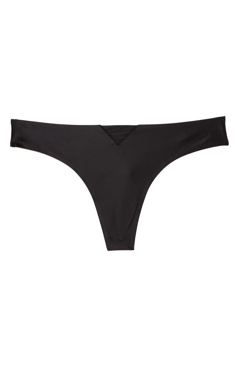 Fleur Du Mal Le Gloss Thong, Alternate, color, Black