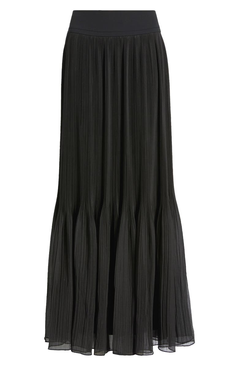 KOBI HALPERIN Ryle Micropleat Maxi Skirt, Main, color, Black