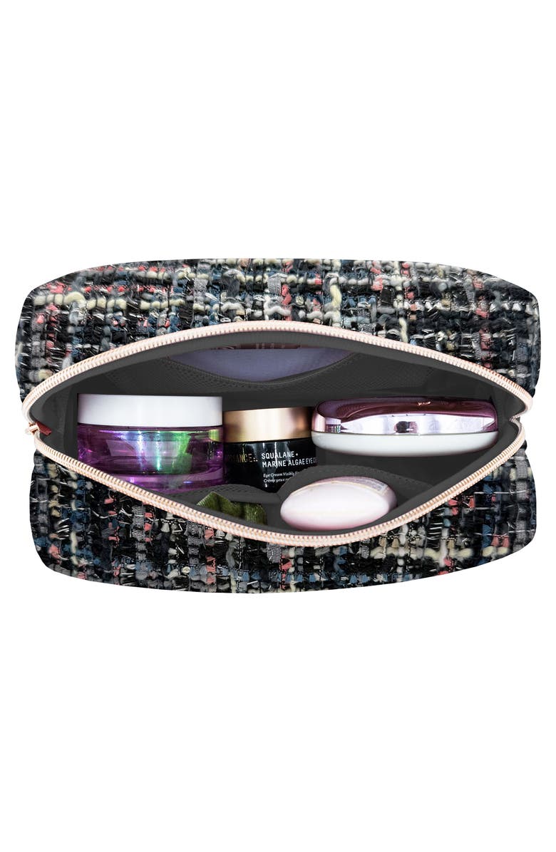 MYTAGALONGS Cosmetic Loaf Bag & Brush Pouch Set, Alternate, color, Black Multi