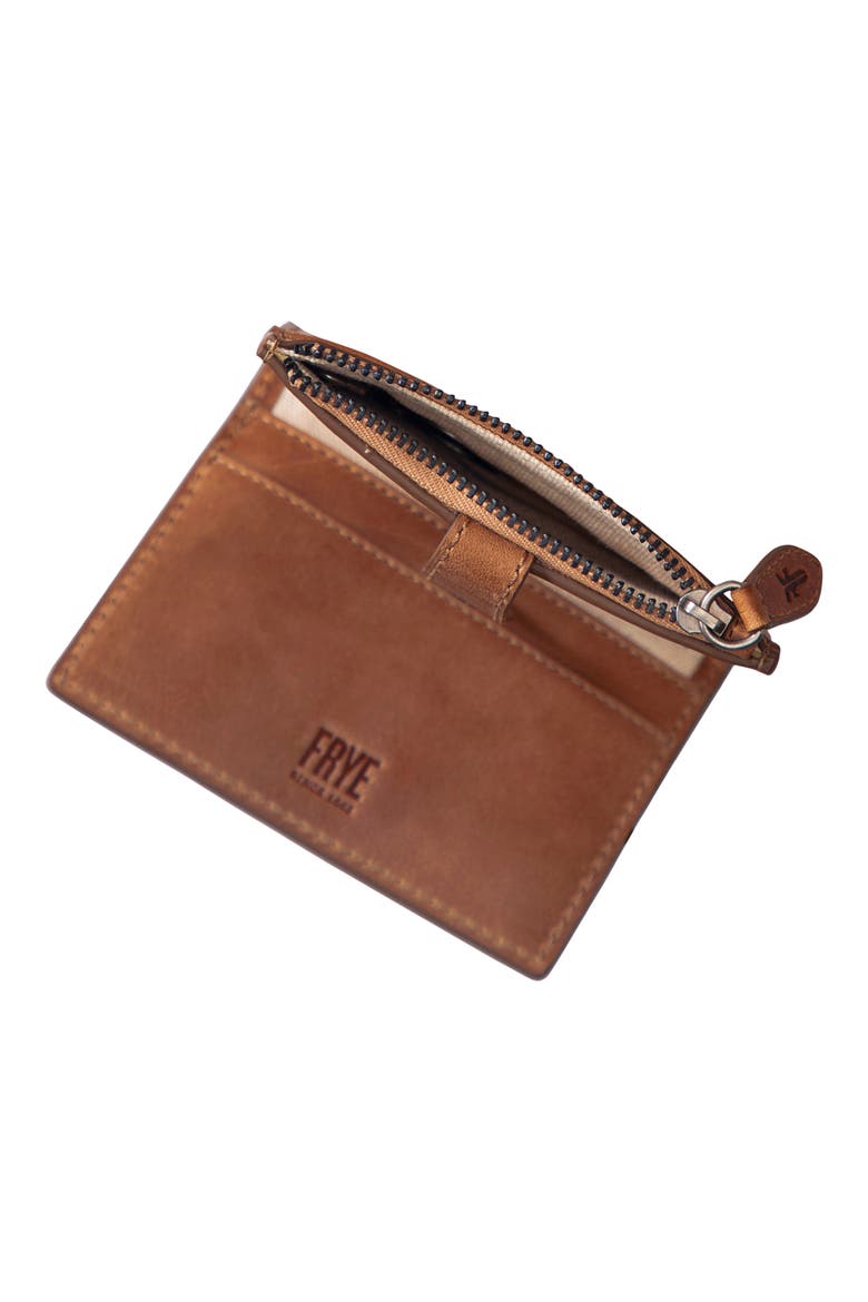 Melissa Leather Card Case, Alternate, color, COGNAC