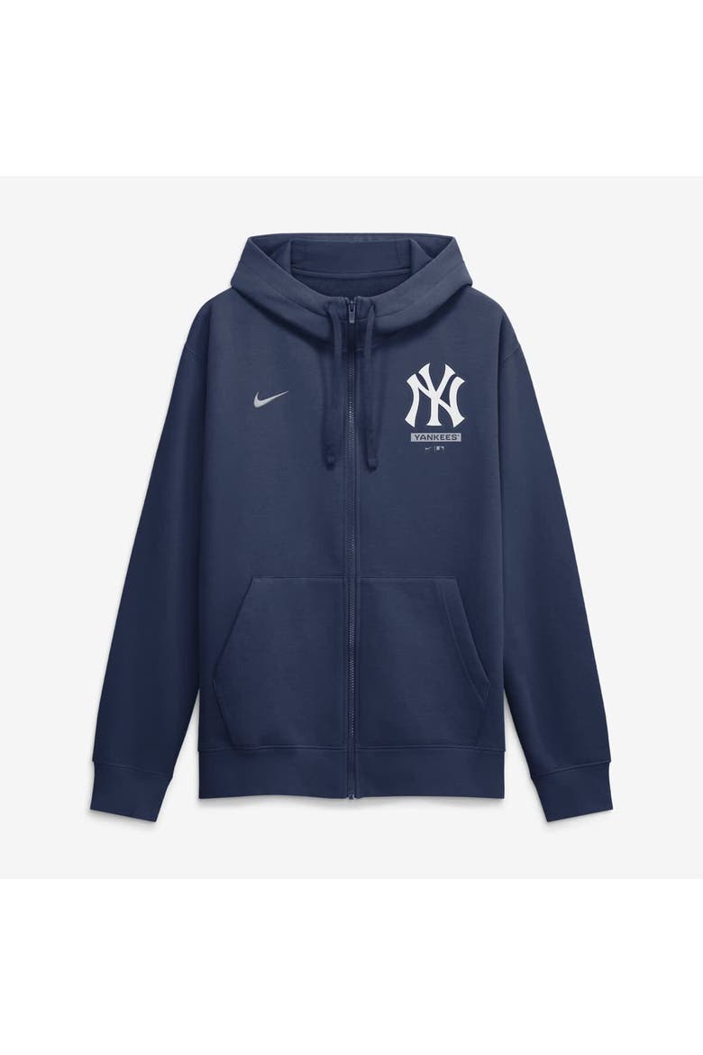 Men's Nike Navy New York Yankees Primetime Lockup Full-Zip Hoodie, Alternate, color, Navy