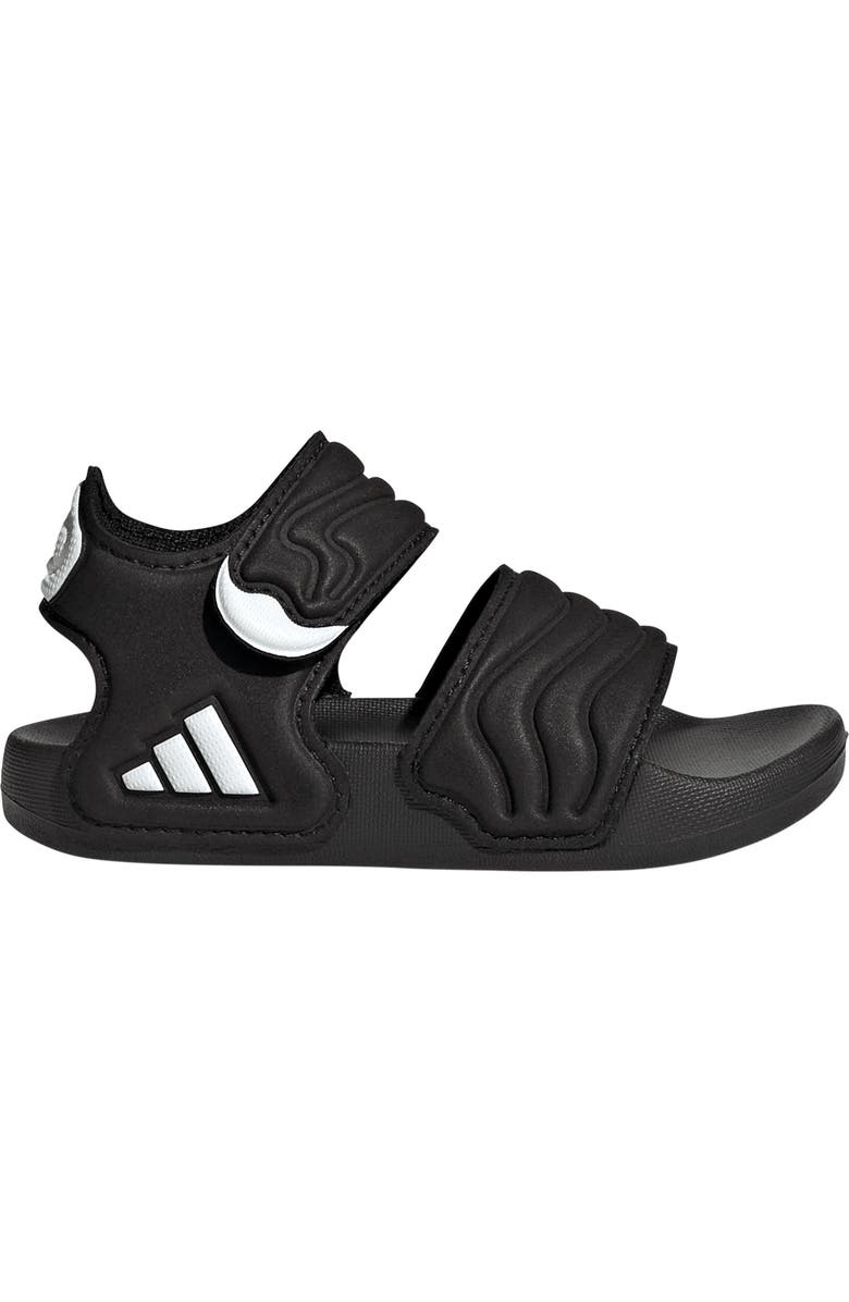 adidas Kids' Adilette Sandal, Alternate, color, Black/ White