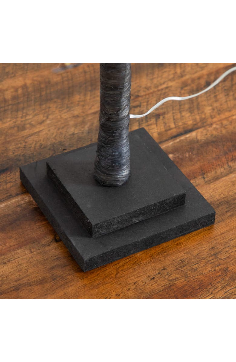 NEARLY NATURAL 2-ft Pre-Lit Artifiical Halloween Black Twig Tree with 210 Warm White Fairy Copper Wire LED Lights, Alternate, color, Black