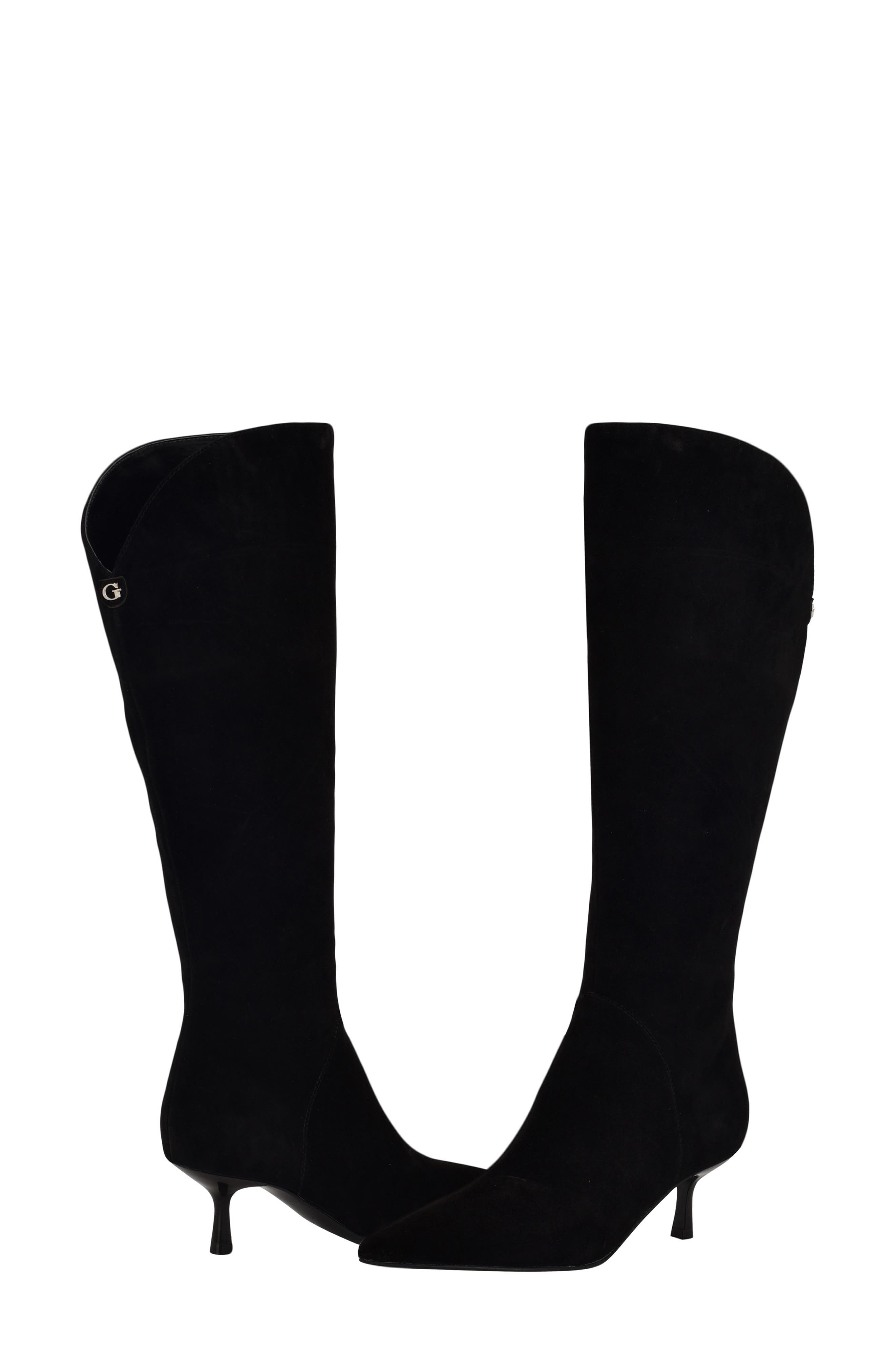 GUESS Yania Pointed Toe Boot, Alternate, color, Black