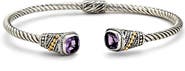 SAMUEL B. Two-Tone Bangle Cuff Bracelet
