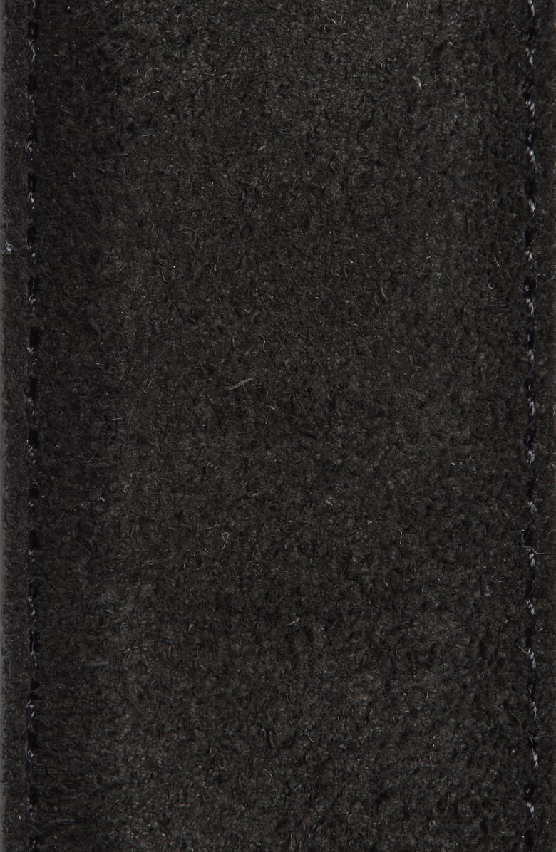 Canali Suede Belt, Alternate, color, Black