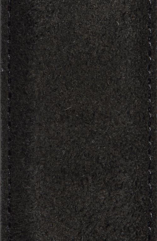 Canali Suede Belt In Black