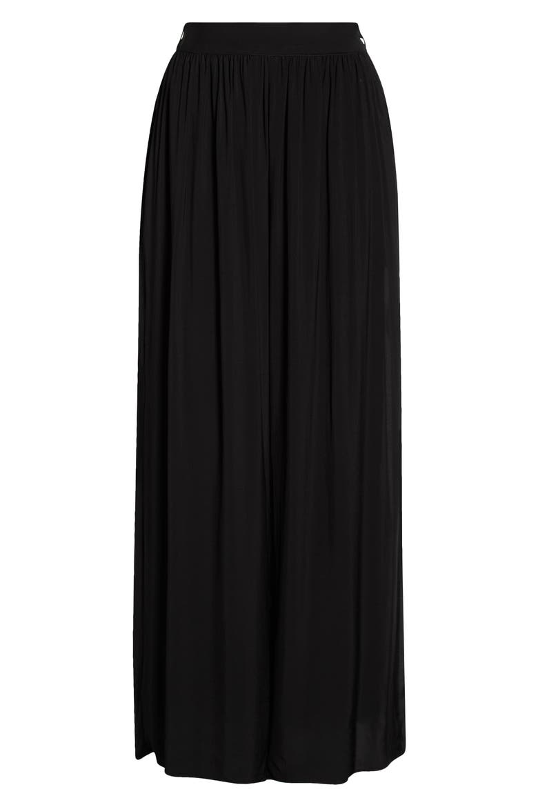 Wide Leg Cover-Up Pants, Alternate, color, BLACK