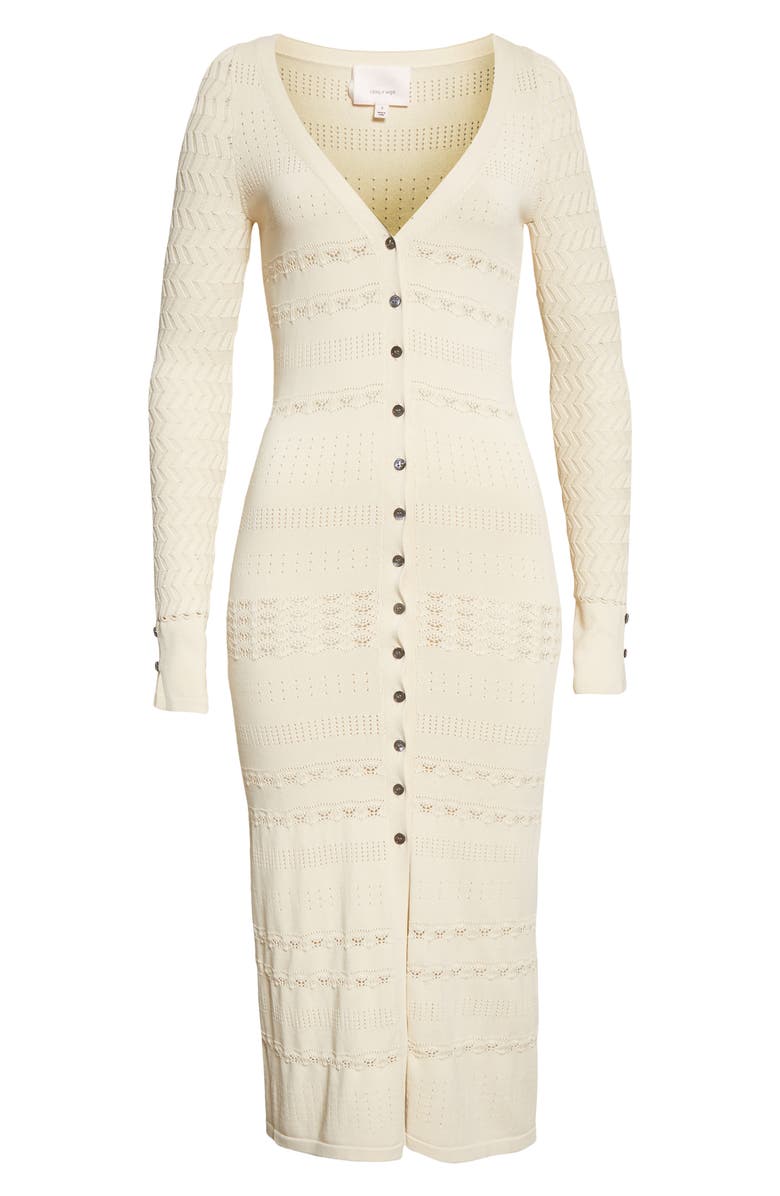 Cinq à Sept Brinley Cardigan, Alternate, color, Alabaster