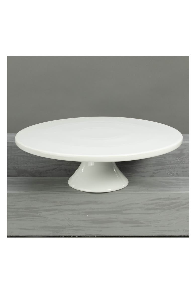 Round Cake Stand, Alternate, color, WHITE