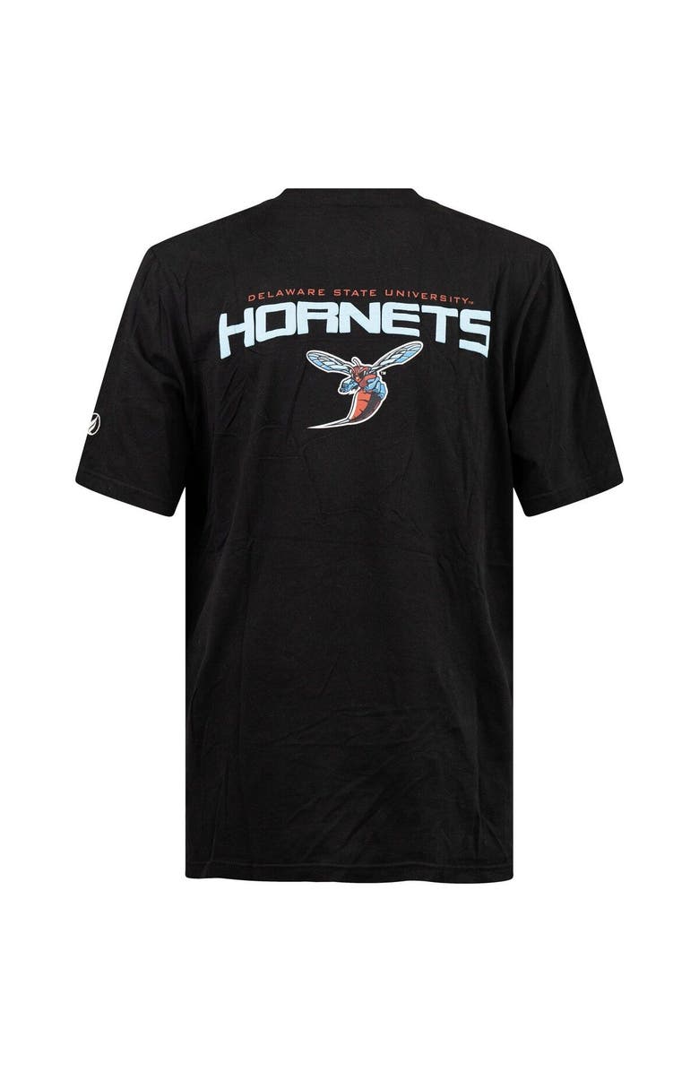 FISLL Men's FISLL Black Delaware State Hornets Applique T-Shirt, Alternate, color, 