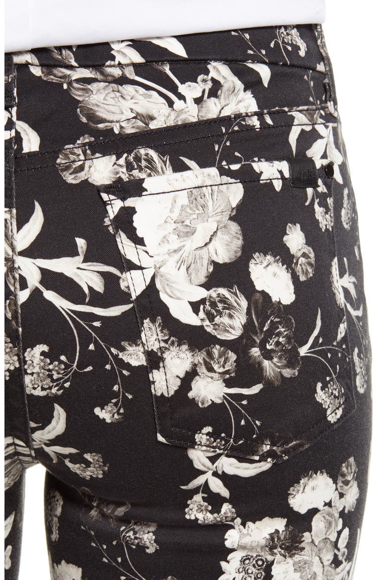 High Waist Floral Print Ankle Skinny Jeans, Alternate, color, FRONTIER FLORALS