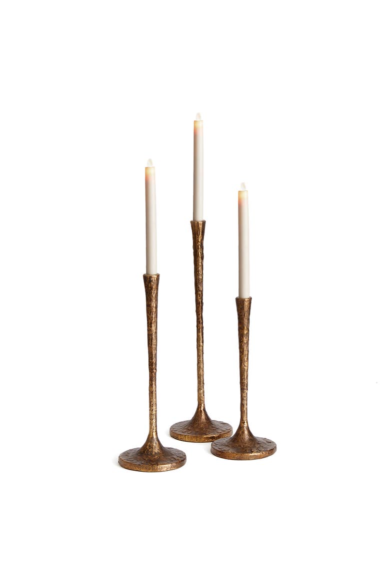 Burke Taper Holders Set of 3, Main, color, Gold