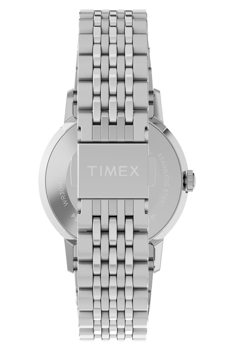 Marlin Stainless Steel Bracelet Watch, 34mm, Alternate, color, BLUE/ SILVER