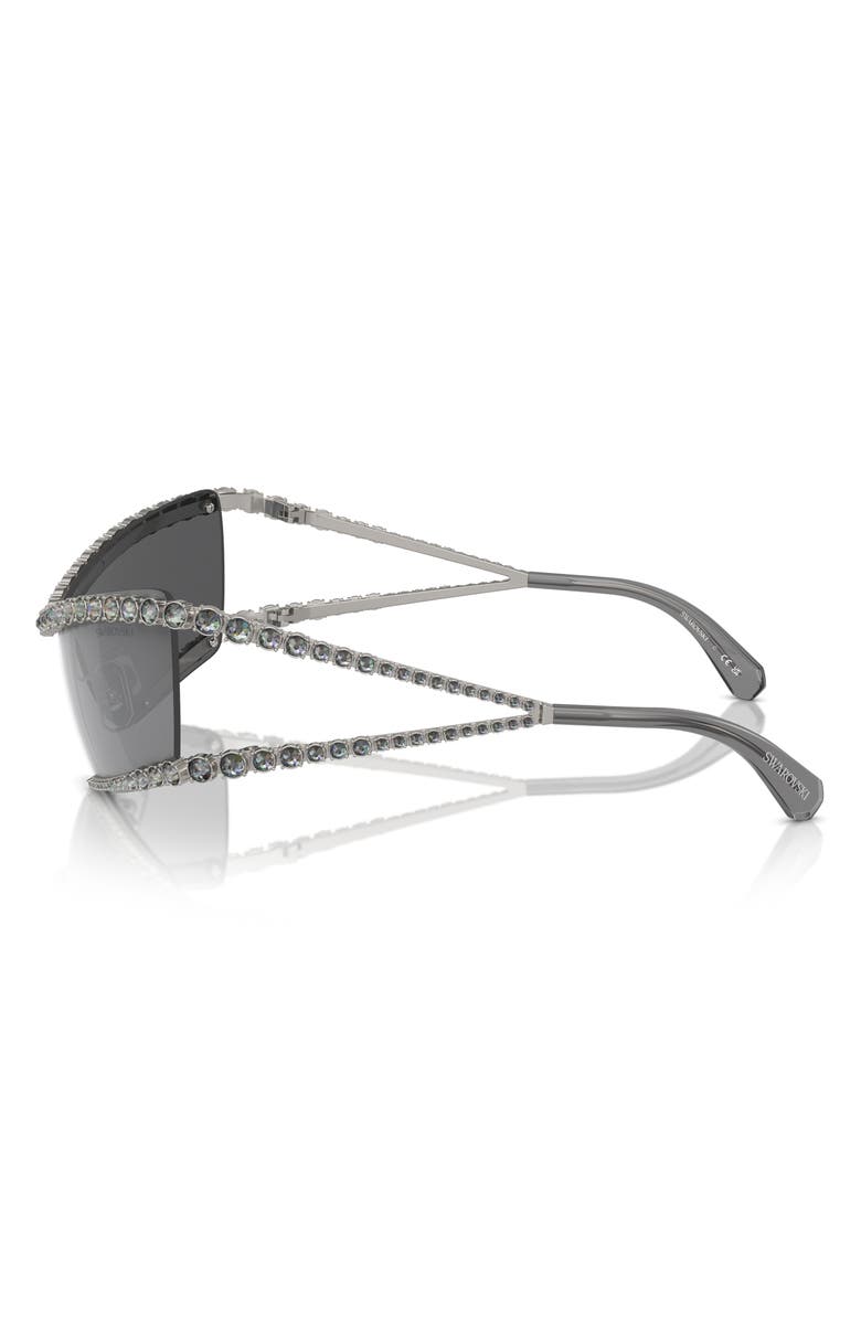 Swarovski Crystal Irregular Sunglasses, Alternate, color,