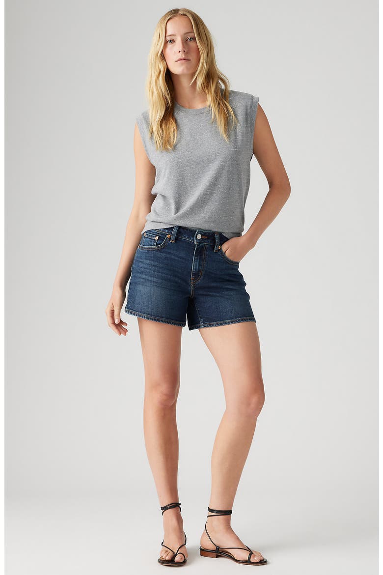 A-Line Denim Shorts, Alternate, color, DONT YOU KNOW SHORT