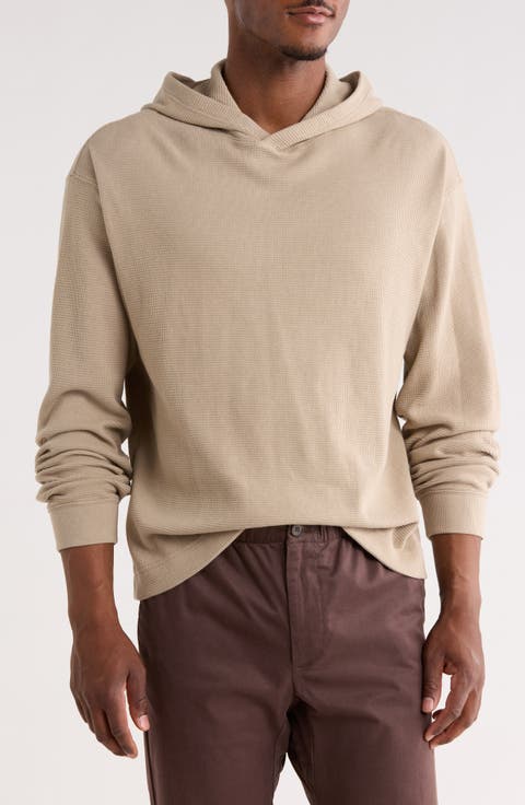 Long Sleeve Boxy Waffle Knit Hoodie