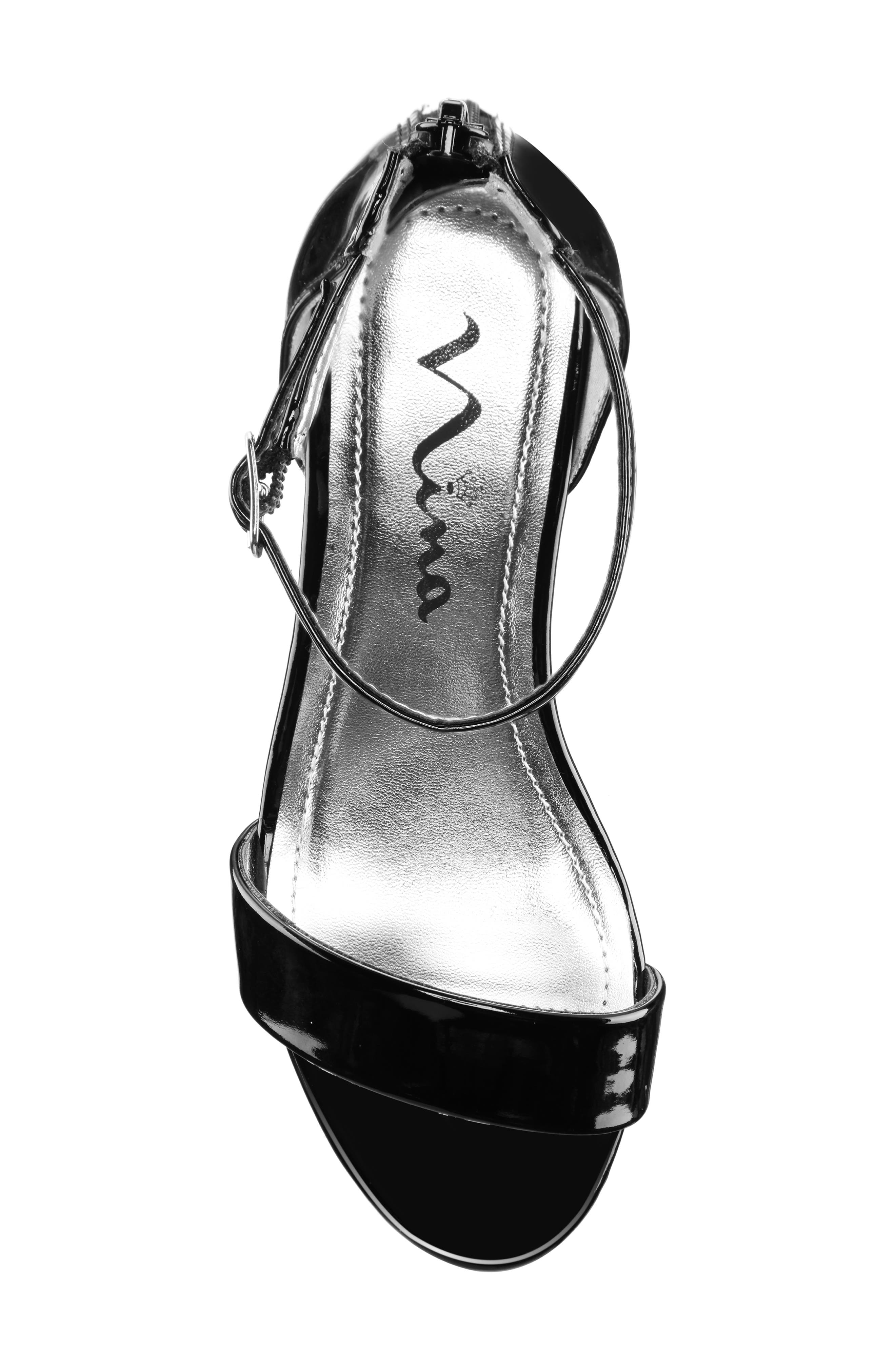 Nina Hidi Sandal, Alternate, color, Black Patent