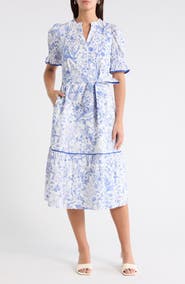 SUGARLIPS Eve Floral Nori Midi Dress