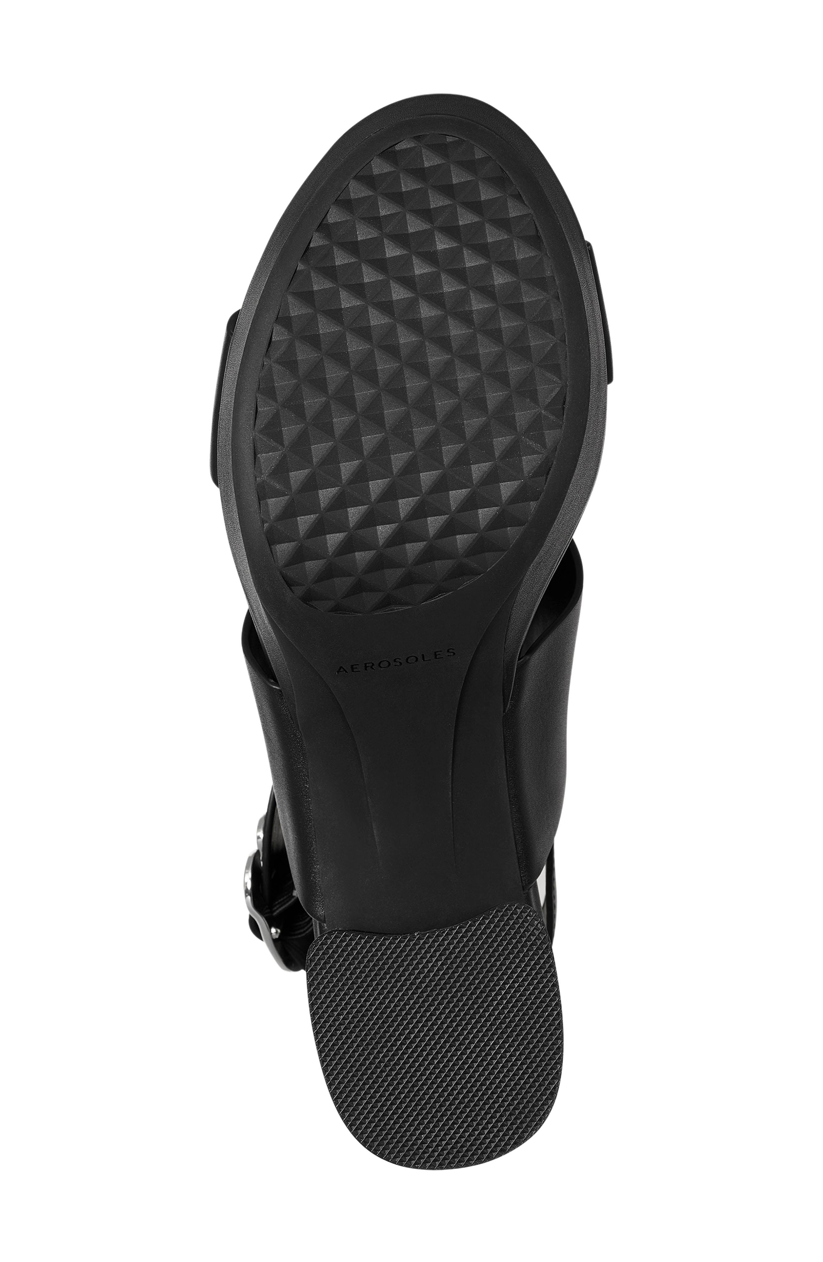 Aerosoles Camera Platform Sandal, Alternate, color, Black Leather