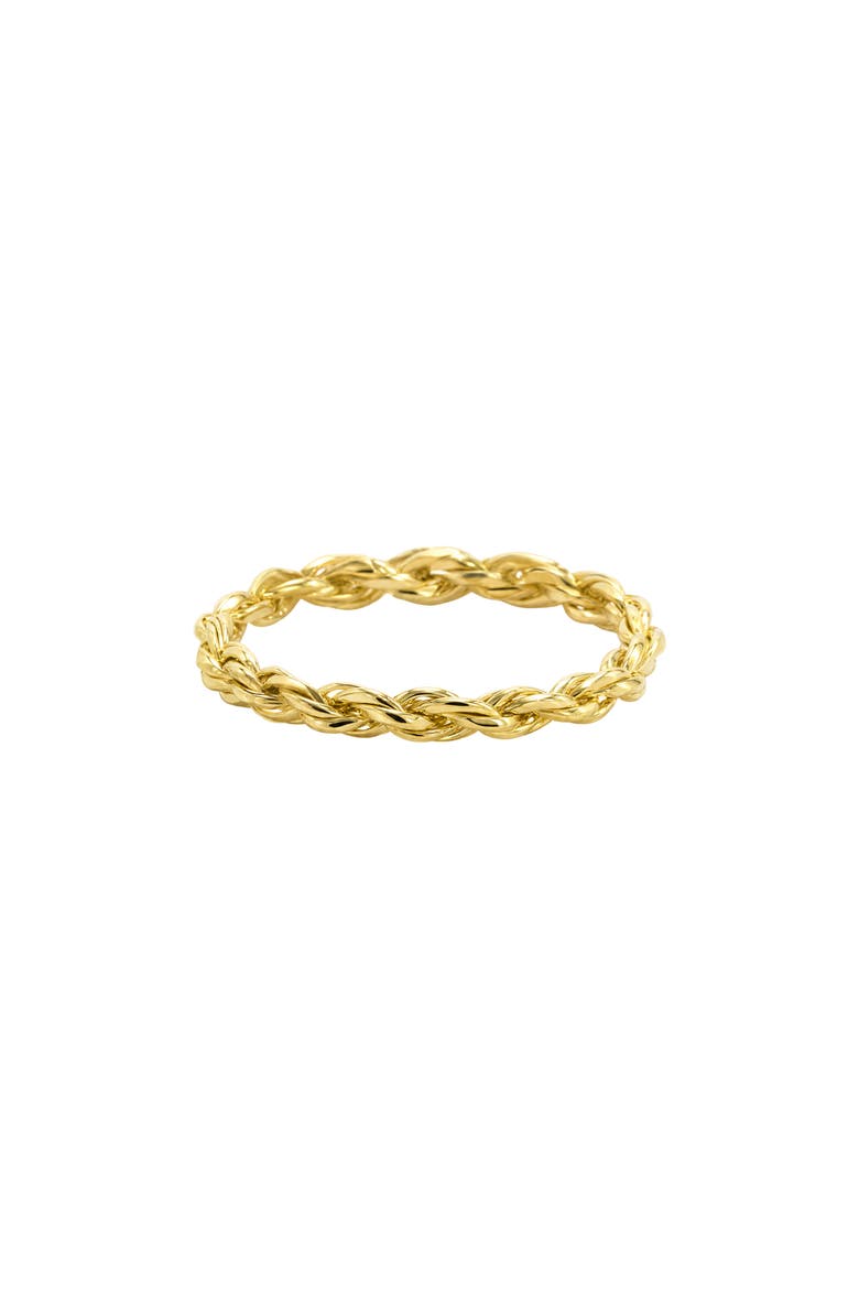 Stackable Rope Band Ring, Main, color, GOLD