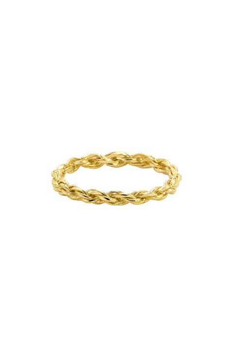 Stackable Rope Band Ring