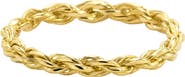 ARGENTO VIVO Stackable Rope Band Ring
