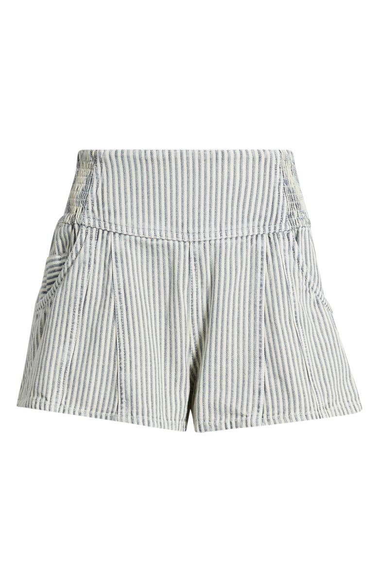 Free People Luna Railroad Stripe Cotton Shorts, Main, color, Horizon Stripe