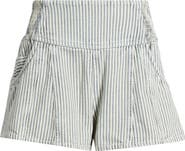 Free People Luna Railroad Stripe Cotton Shorts