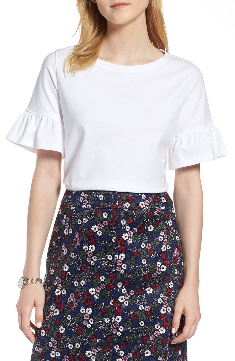 1901 Ruffle Sleeve Top, Main, color, 