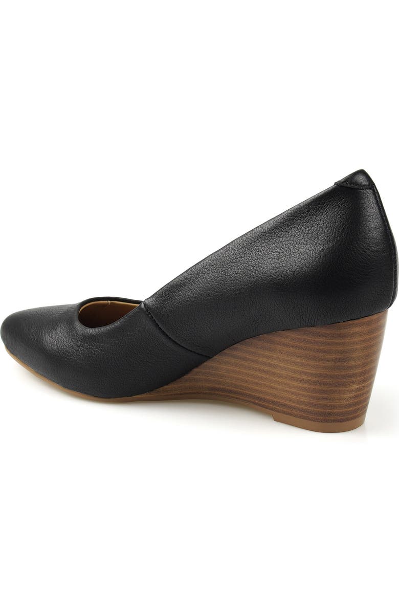 National Comfort Wedge Pump, Alternate, color, Black Leather