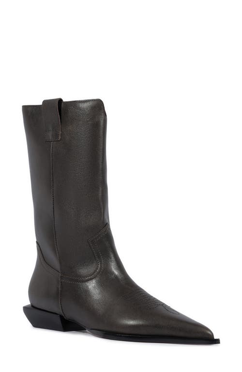 Schutz Ashley Pointed Toe Western Boot In Black
