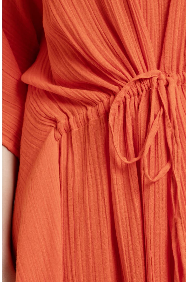 Colorful Crochet V-Neck Cover-Up Kaftan, Alternate, color, ORANGE