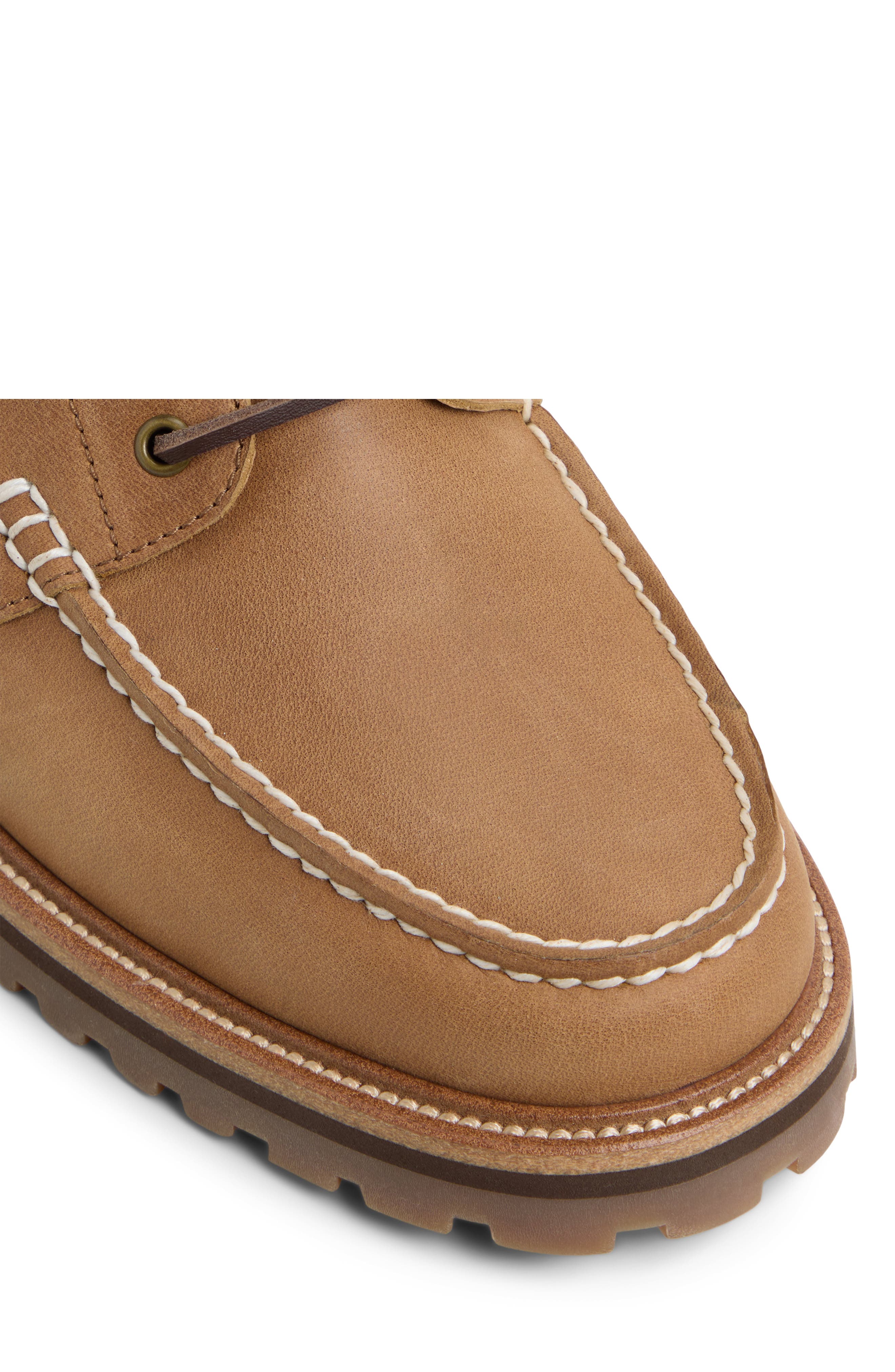 ALDO Cedric Lugged Boat Shoe, Alternate, color, Cognac