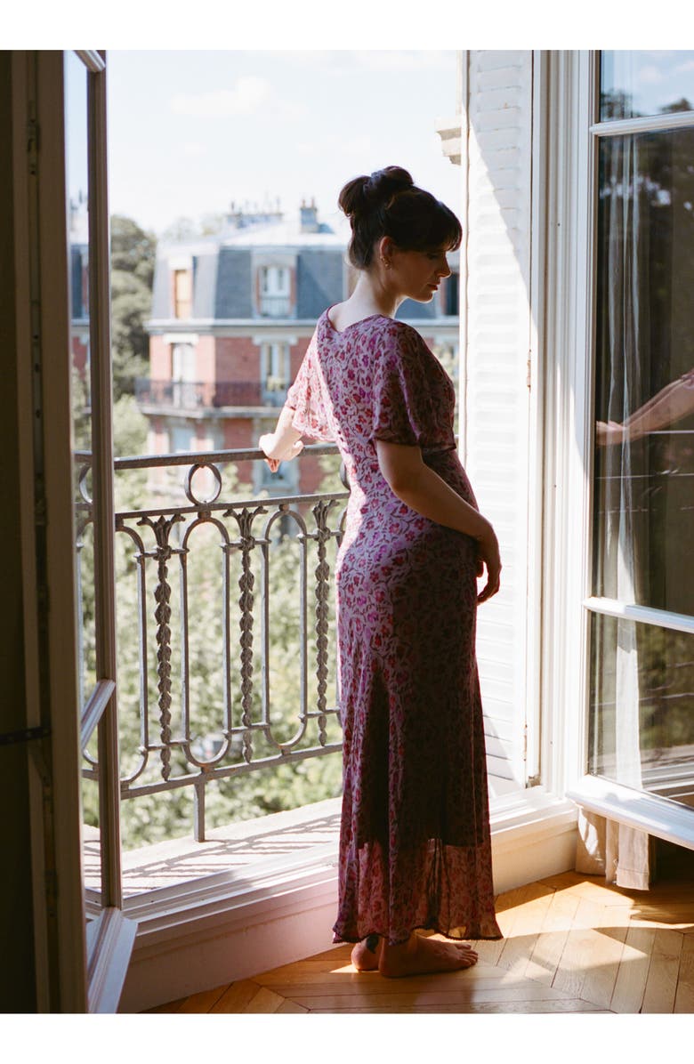 HATCH The Mirabelle Dress, Alternate, color, Twilight Mauve Floral