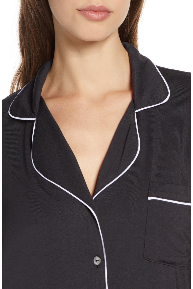 Lenon Jersey Pajamas, Alternate, color, BLACK