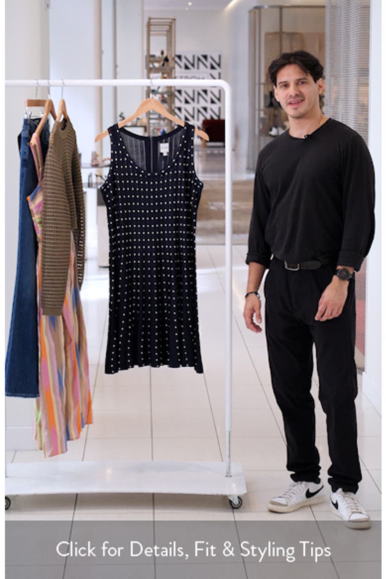 Falling Dot Flared Knit Dress video