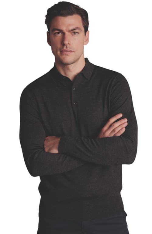 CHARLES TYRWHITT CHARLES TYRWHITT MERINO POLO LONG SLEEVE SWEATER