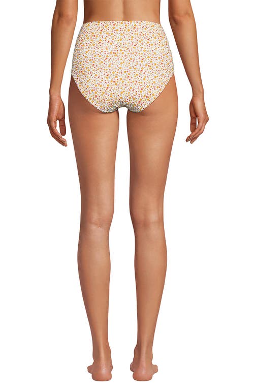 LANDS' END LANDS' END CHLORINE RESISTANT PINCHLESS HIGH WAISTED BIKINI BOTTOMS