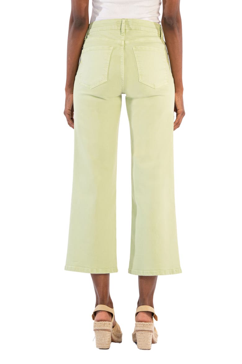 High Waist Ankle Wide Leg Jeans, Alternate, color, MINT