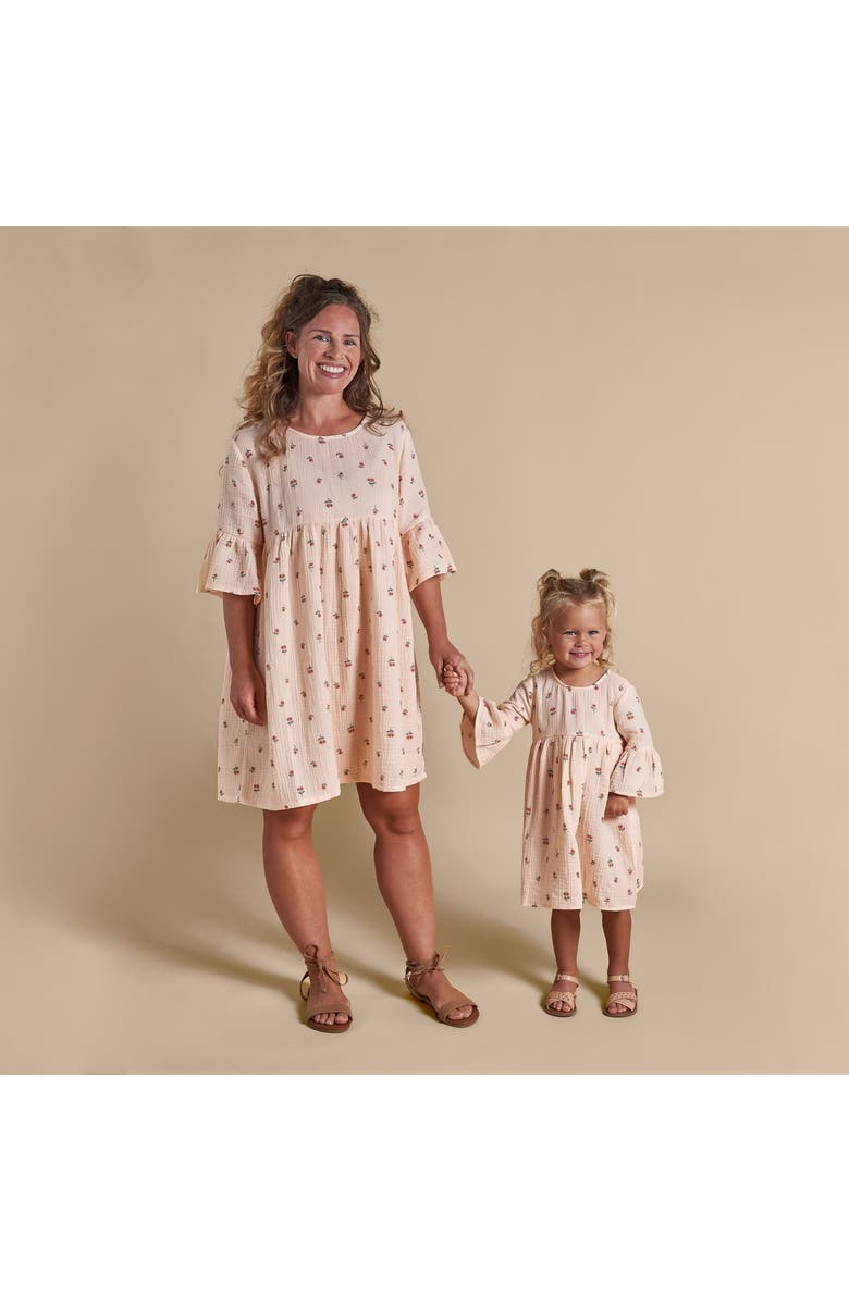 Modern Moments<sup>™</sup> by Gerber Mommy & Me Gauze Dress, Alternate, color, Light Pink Daisies