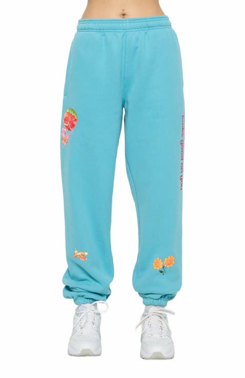| Happiness Looks Good Sweatpants , Blue , Large , 4