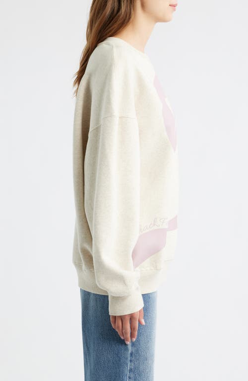 Loveshackfancy Palo Cotton Blend Sweatshirt In Pink