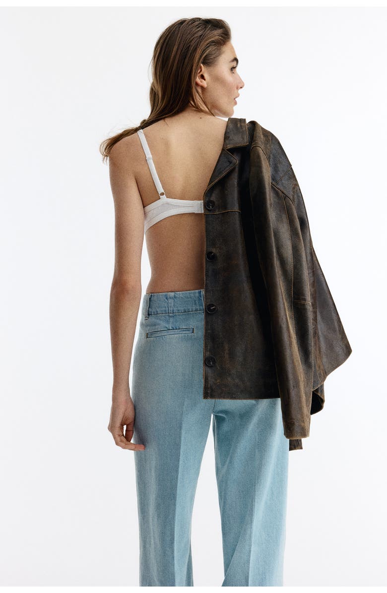 H&M Straight High Jeans, Alternate, color, Light Denim Blue