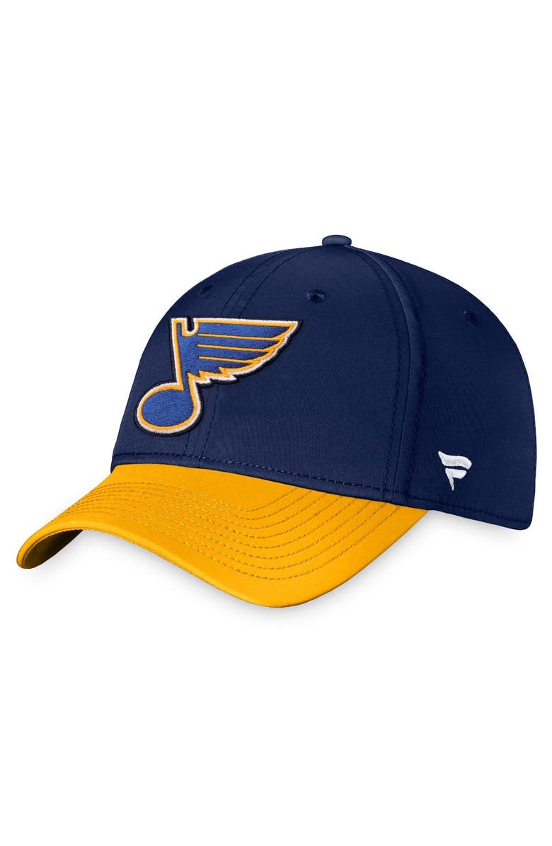 FANATICS Men's Fanatics Navy St. Louis Blues Core Primary Logo Flex Hat, Main, color, Navy