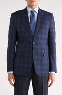 Tahari Slim Fit Plaid Blazer